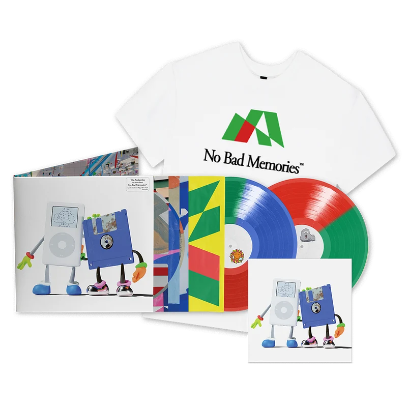 'No Bad Memories' (Exclusive Limited Edition Trio (RGB) 2LP) + Signed Art Card + White T-Shirt